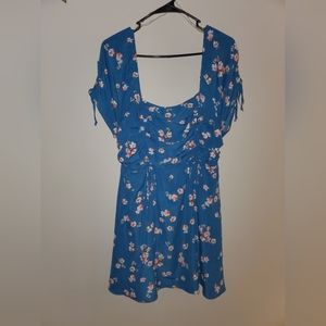 Liberty Love xl dress teal with floral print